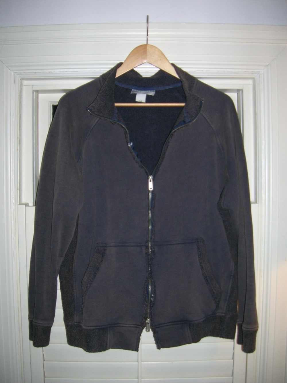 Men's Zip up oversized Sweater Jacket - grey